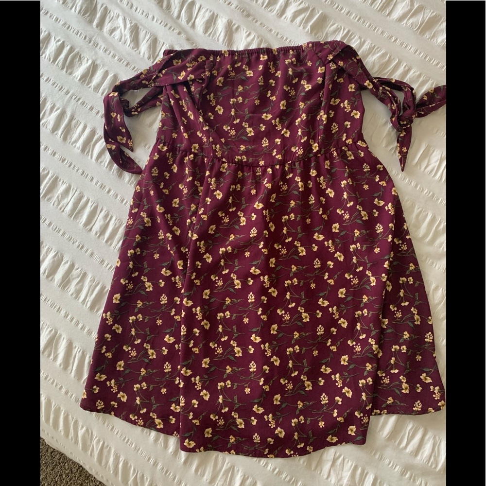 Xhiliration off the shoulder bow tie dress | XL